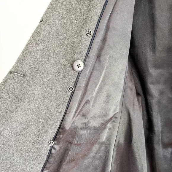 Attitude by Jay Manual Two-tone Grey Wool Blend Coat, Size 8 - Picture 6 of 7